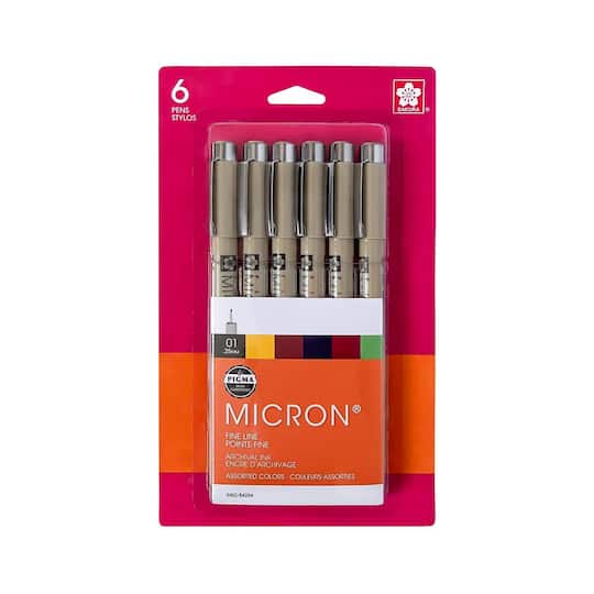 Sakura® Micron® 0.25mm Fine Line Earth Tones Pen Set